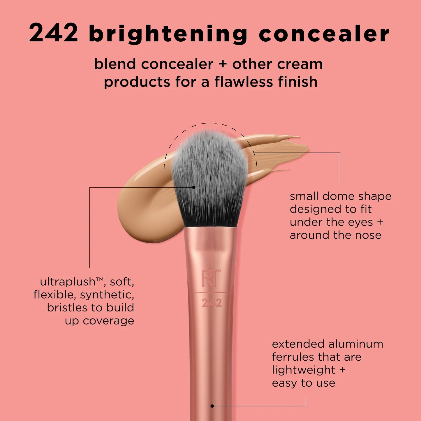 Brightening Concealer Makeup Brush - Brocha de Corrector