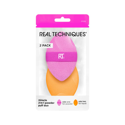 Miracle 2-In-1 Powder Puff -  almohadilla de maquillaje de doble textura