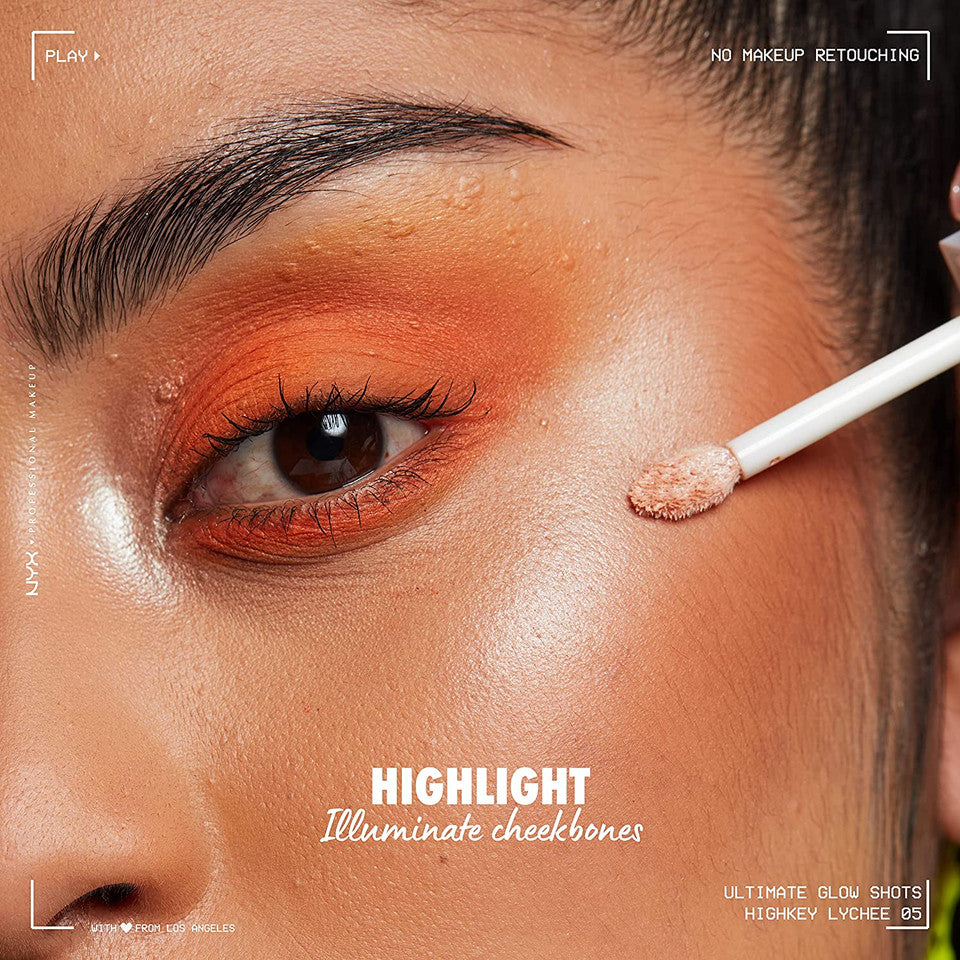 Ultimate Glow Shots -  Sombras loquidas shimmer con vitamin c