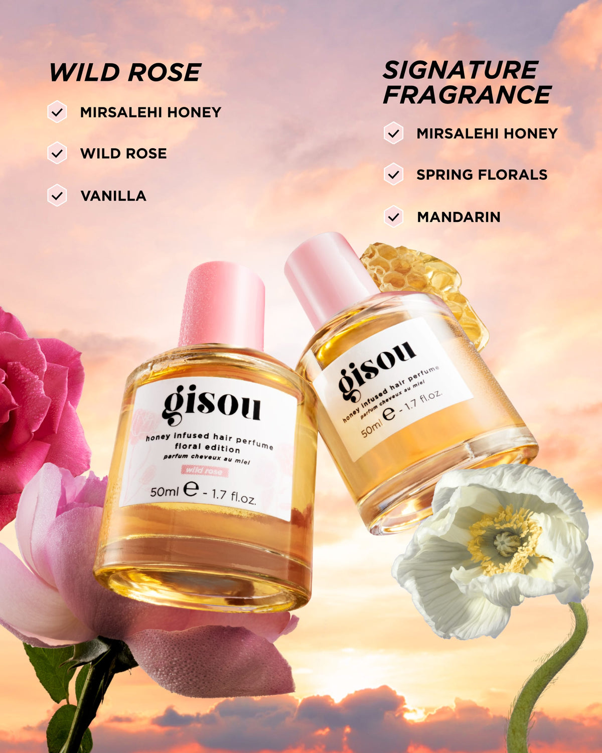 Hair Perfume Wild Rose - Perfume de cabello Rosa Salvaje